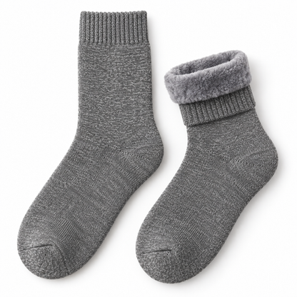 Plush-Lined Crew Socks