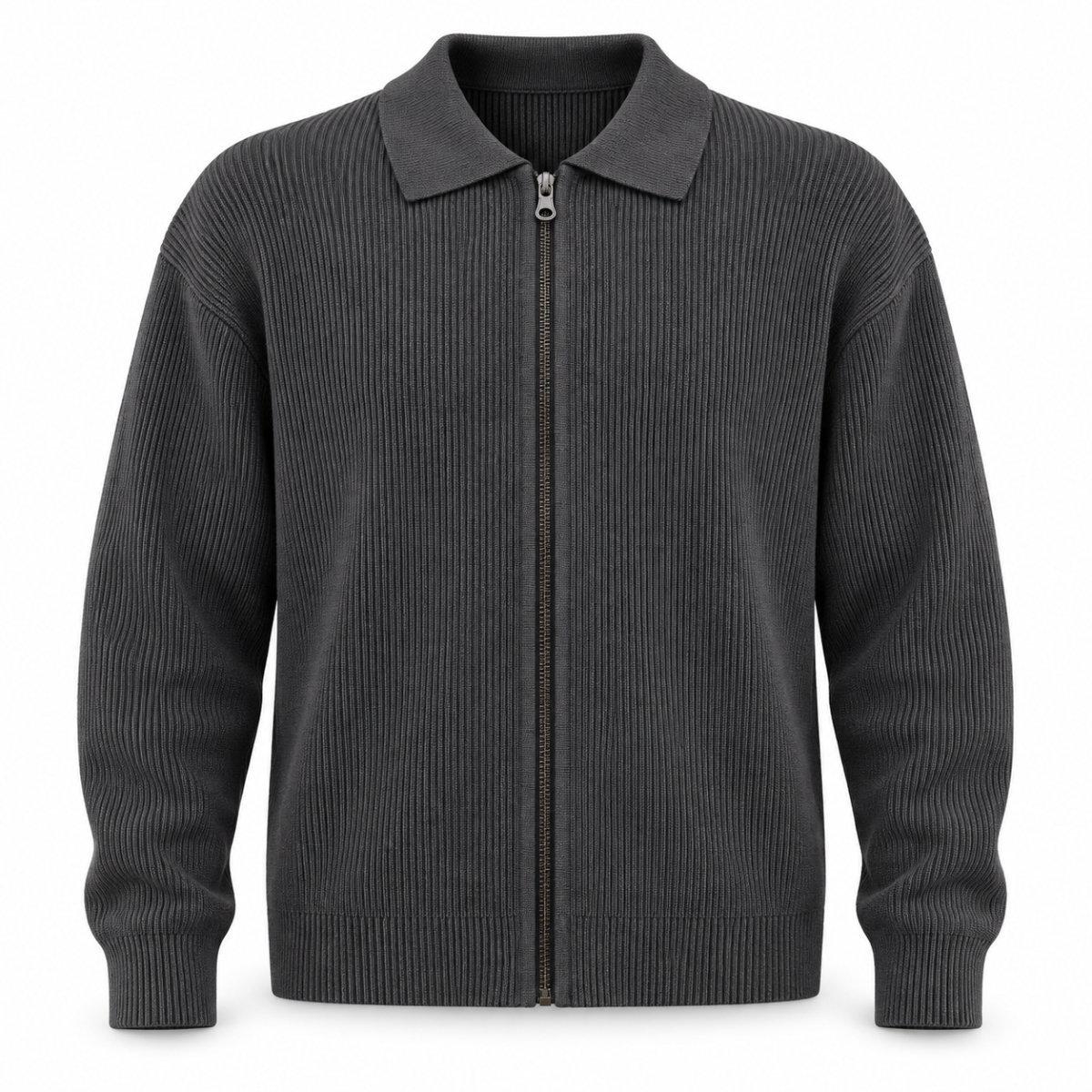Langford Wool Zip Cardigan